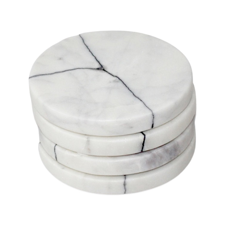 Set of 4 Marble Coaster & Reviews Joss & Main